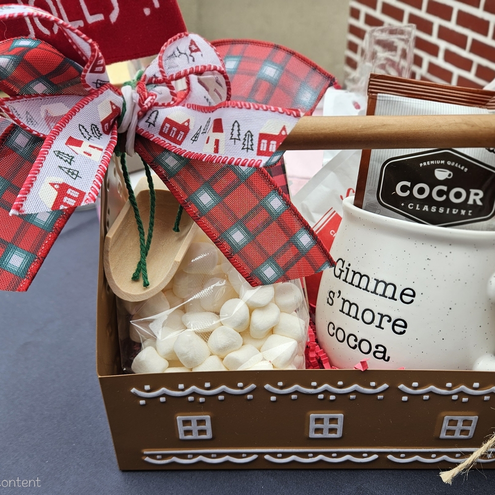 Festive Cocoa Gift Set with Mug and Marshmallows